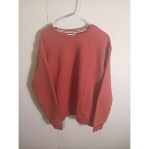 Vintage Lands' End Serious Sweats Crewneck  Sweatshirt  ‎ XL Salmon Pink !!